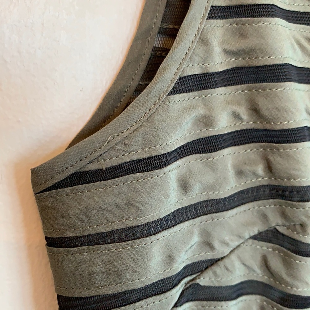 Parker Mesh Panel Dress olive green - Picture 8 of 14